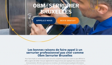 OBM Serrurier, Dépannage serrurier pas cher à Bruxelles