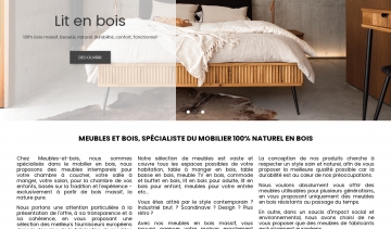 meubles en bois naturel