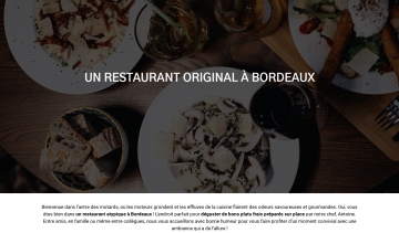 Restaurant original à Bordeaux avec des préparations de produits frais