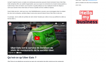 Devenir livreur uber eats, informations essentielles