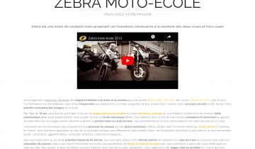 Zebra, votre école de conduite de moto et scooter à Paris