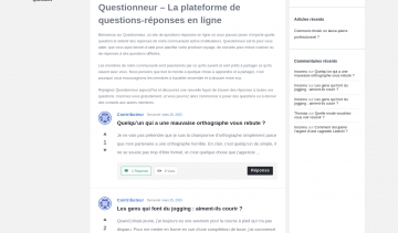 Questionneur, la plateforme de questions-réponses en ligne