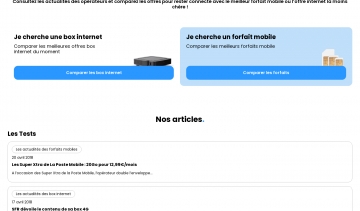 Connect.fr, site d'information sur les forfaits mobiles et les box internet des opérateurs