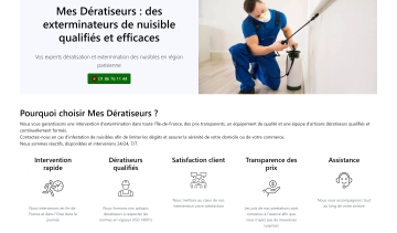 Mes dératiseurs, votre expert en dératisation à Paris et en Oise