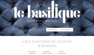 Le Basilique, Love hôtel de charme à Bruxelles