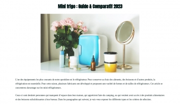 Guide pour choisir un mini frigo