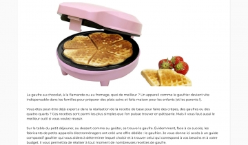 Gaufrier, guide et comparatif pour choisir un meilleur gaufrier