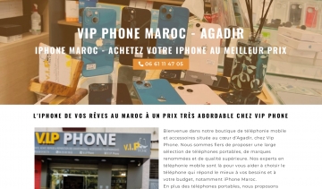 Boutique de téléphonie mobile et accessoires à Agadir au Maroc