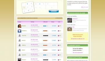 Grilles de sudoku en ligne