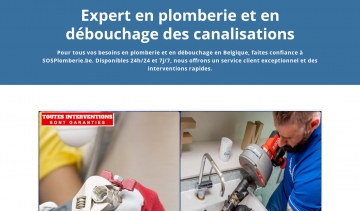 Expert en plomberie et débouchage de canalisations en Belgique