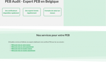 PEB Audit : Certificat PEB par des experts en Belgique