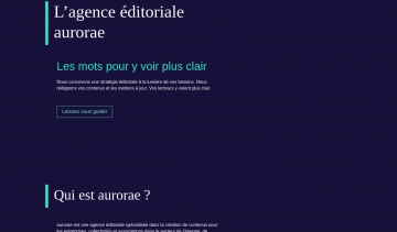 Aurorae, agence de rédaction Web & SEO en France