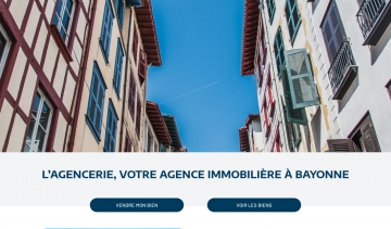 Capture d'écran du site de l'Agencerie Bayonne