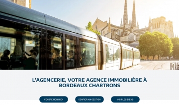 Capture d'écran du site de L'Agencerie Bordeaux
