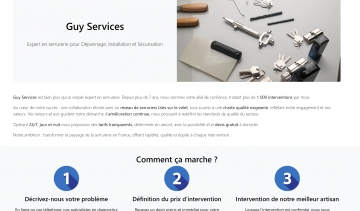 Guy Services : Serrurier de confiance en France Métropolitaine