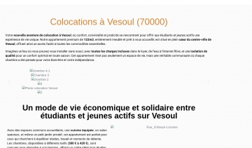 Colocation à Vesoul pour jeune actif et étudiant