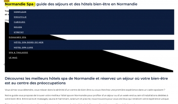 Normandie Spa, guide des hôtels Spa de Normandie