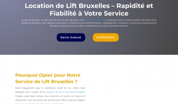 Proxymo Lift, location de monte-meubles à Bruxelles
