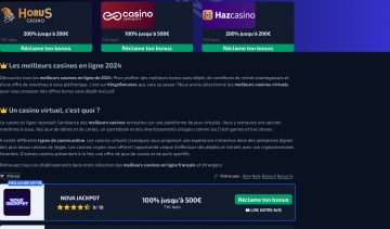 Kingsbonuses, le comparatif des meilleurs casinos en ligne et des bonus de casinos