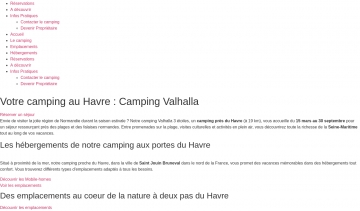 Camping Valhalla, un emplacement idéal pour explorer la côte d'Albâtre