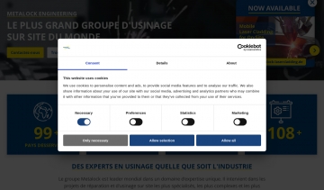 Groupe d’usinage et de réparations de métal sur site du monde