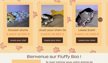 Fluffy Boo, spécialiste d'accessoires de promenade pour chien et chat