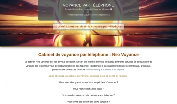 Cabinet de voyance par téléphone sérieuse et de qualité : NeoVoyance