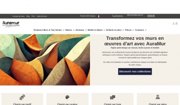 AuraMur, commercialisation de papiers peints au design exclusif