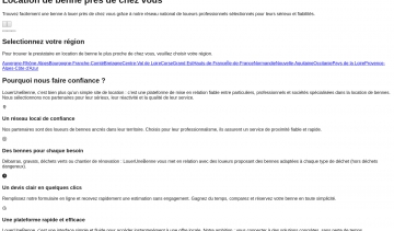 LouerUneBenne, réseau national de loueurs de bennes