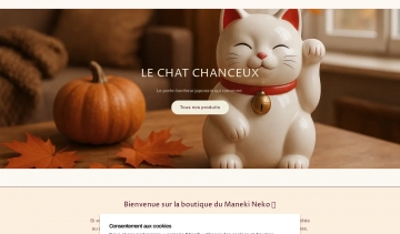 Le Chat Chanceux, boutique du maneki Neko