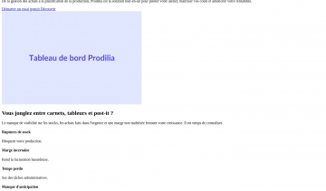 Logiciel de gestion des achats et de la production pour les artisans