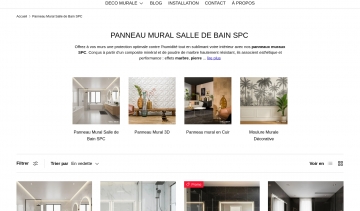 Wall Decor, vente de panneaux muraux pour salle de bain