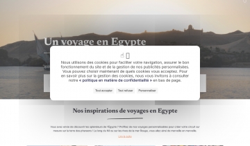Agence de voyages spécialiste des séjours sur mesure en Égypte