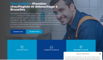 ThermoPEB, plombier chauffagiste de confiance à Bruxelles