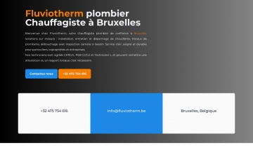 Fluviotherm, plombier chauffagiste professionnel à Bruxelles