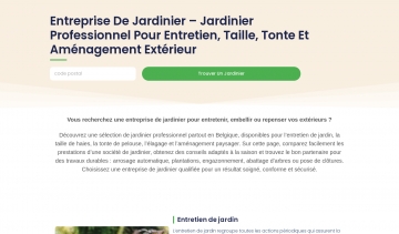 Jardinier Wallonie, entretien complet et prestations ponctuelles 