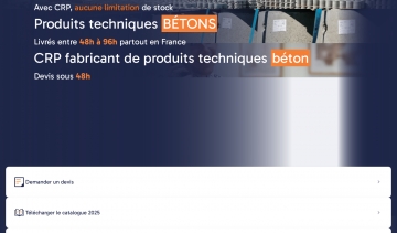 CRP, expert français des solutions en béton pour réseaux et voirie