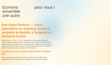 Une Autre Histoire : Votre conseiller de confiance en nutrition