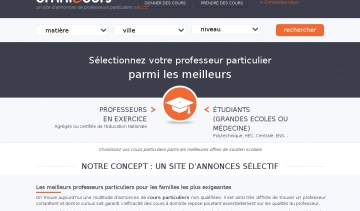 Le soutien scolaire avec omnicours.fr