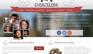 Evercelebs, portail des stars décédées