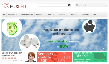 Foxled.fr, vente en ligne d'éclairage LED de qualité à petit prix