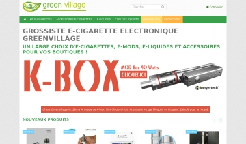 Site de greenvillage.fr - grossiste ecigarette