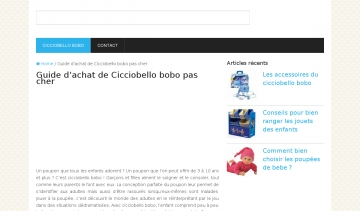 guide de choix de cicciobello bobo