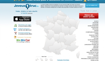Jeveux1truc.fr, site de petites annonces gratuites Internet en France