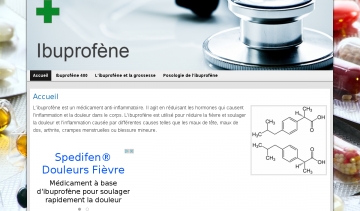 Capture du site Ibuprofene.org