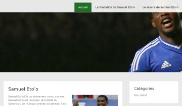 Le site de Samuel Eto'o