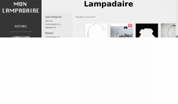 Capture du site Mon Lampadaire