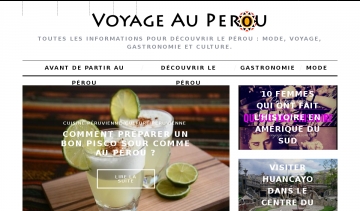 voyage au perou