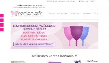 Raniania.fr, le plus grand choix de coupes menstruelles et protections périodiques alternatives