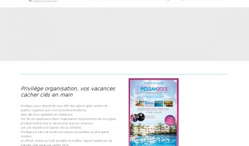 Site Privilege-organisation.com, club de vacances cacher